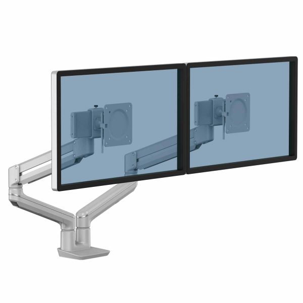 Ramię na 2 monitory TALLO™ (srebrne) Ramię na 2 monitory TALLO™ (srebrne)