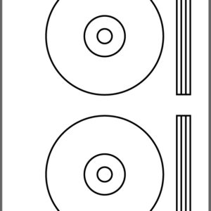 Etykiety samoprzylepne UNI CD (117 cm) 50 ark. (100 szt.)