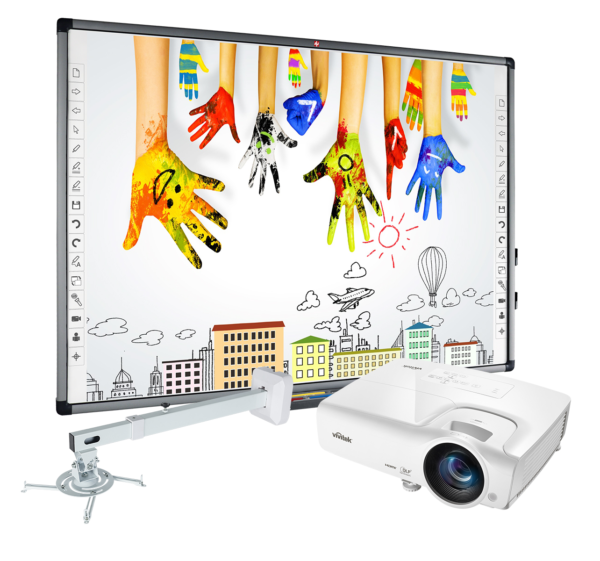 Zestaw interaktywny Avtek 80 PRO : tablica interaktywna Avtek TT-BOARD 80 Pro + projektor Vivitek DX283ST + Uchwyt